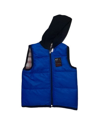 Vestă matlasata cu glugă pentru băieți