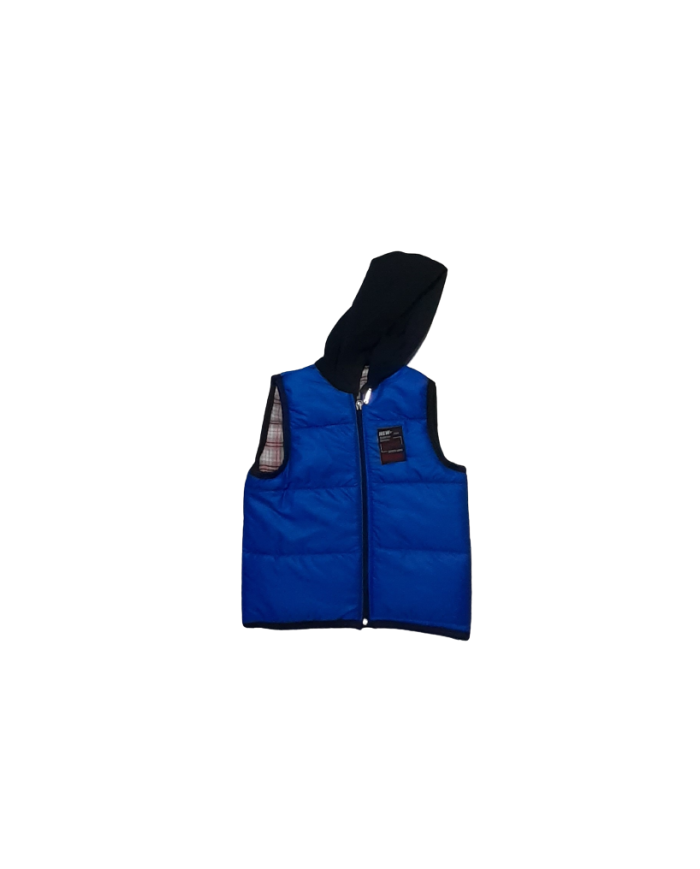 Vestă matlasata cu glugă pentru băieți