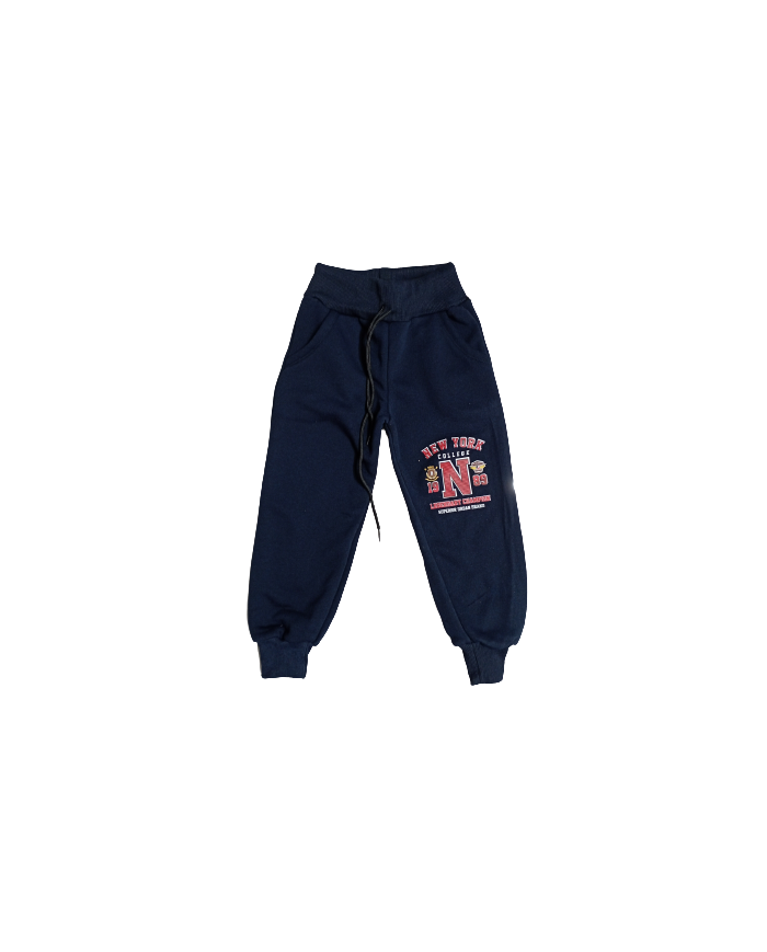 Pantaloni trening băieți 3-6 ani bumbac vatuit