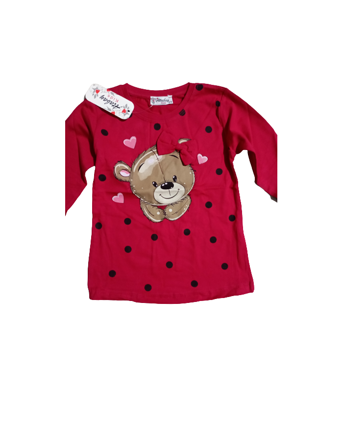 Bluza fete cu fundiță 5-8 ani