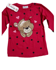 Bluza fete cu fundiță 5-8 ani