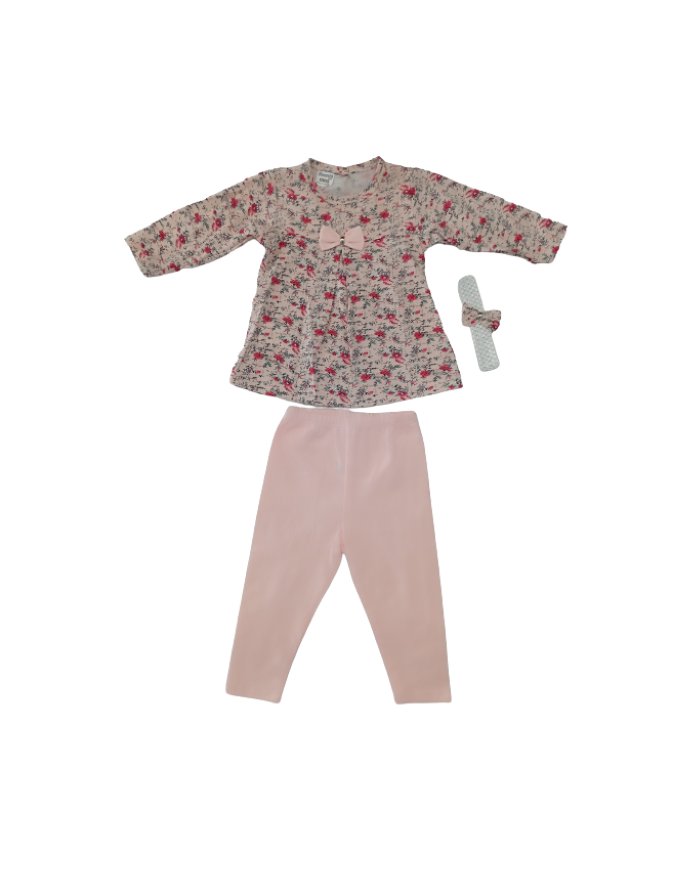 Compleu fetițe cu bentiță 6-12 luni