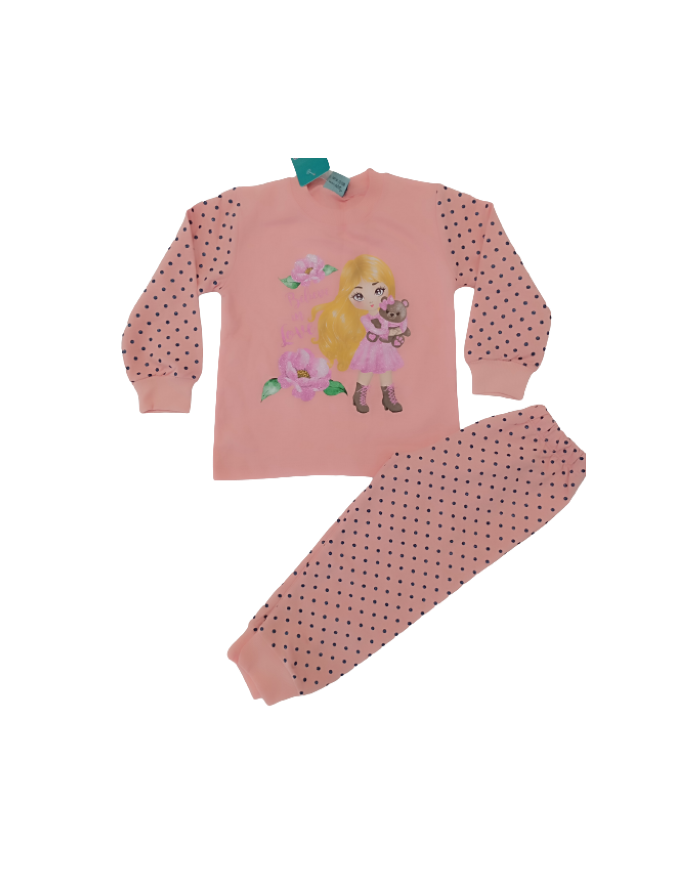Pijama fete bumbac 2-6 ani
