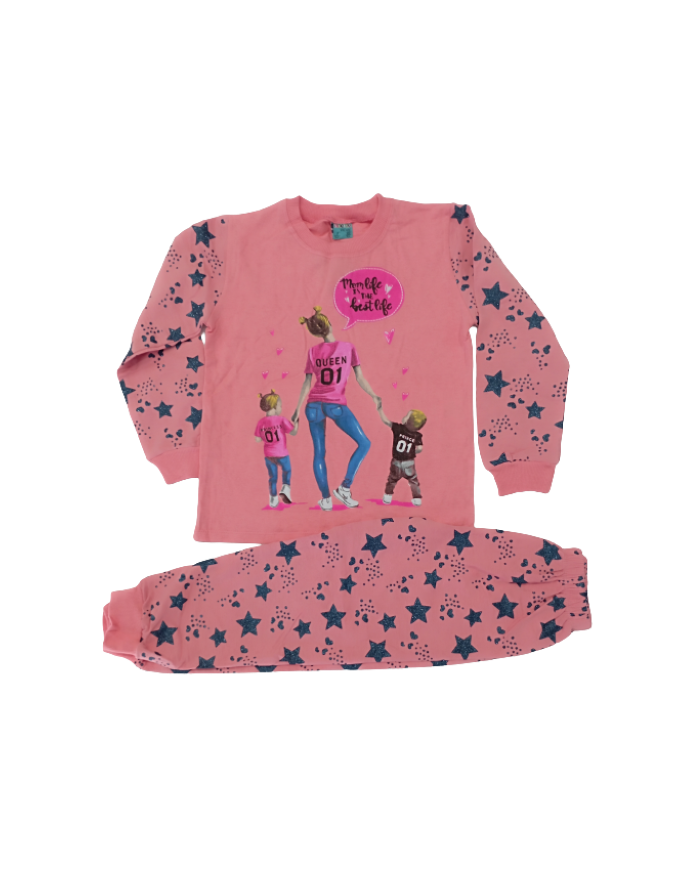 Pijama fete bumbac 7-11 ani