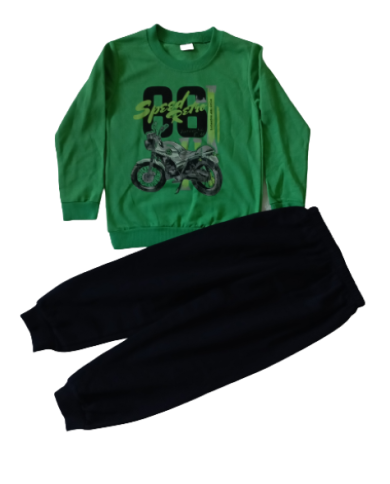 Trening băieți bumbac primăvară motocicletă