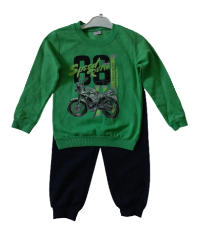 Trening băieți bumbac primăvară motocicletă