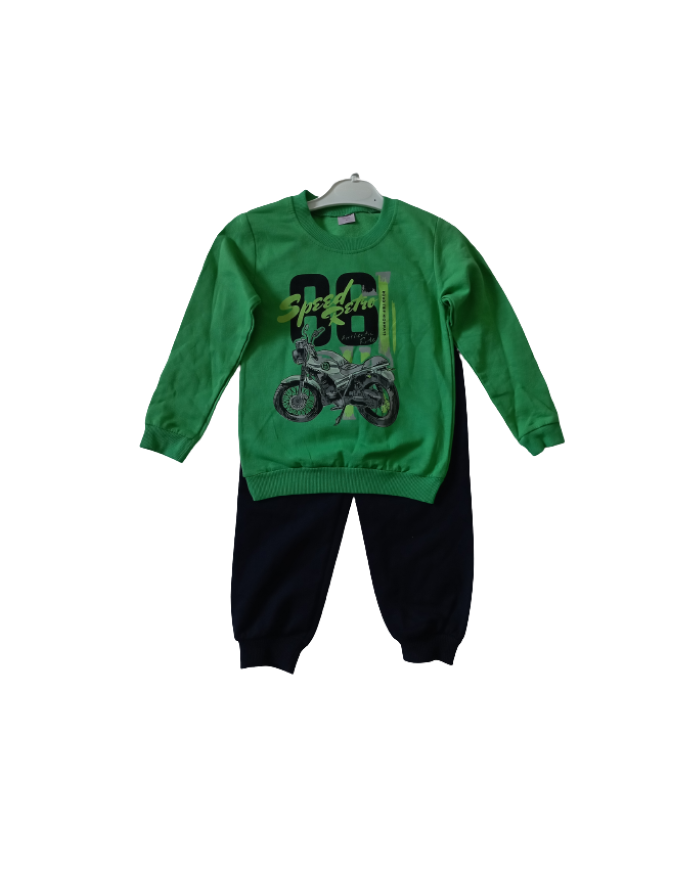 Trening băieți bumbac primăvară motocicletă