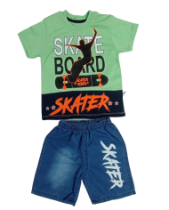 Compleu băieți vară 2 piese SKATER 5-8 ani