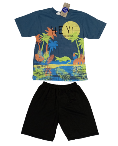 Compleu băieți vară 2 piese HEY 2-5 ani