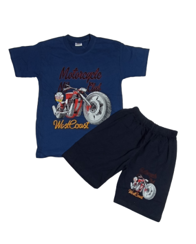 Compleu băieți vară 2 piese motocicletă 9-12 ani