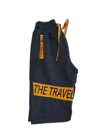 Pantaloni scurti 3/4 baieti gri/negru 5-12 ani