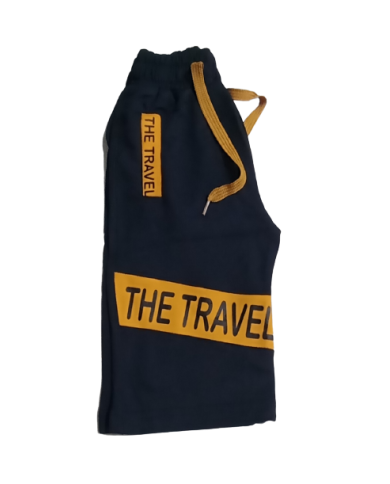 Pantaloni scurti 3/4 baieti gri/negru 5-12 ani