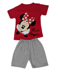 Rochita fete bumbac MINNIE verde 2-5 ani