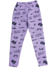 Colanți fete cu imprimeu xoxo