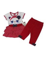 Tricou fete fluturi multicolor 6-9 ani