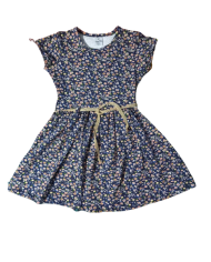 Rochita de vara cu cordon in talie 5-8 ani