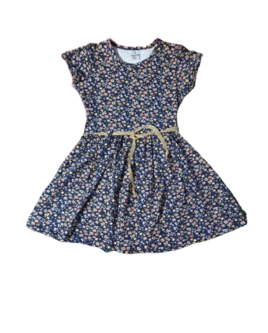 Rochita de vara cu cordon in talie 5-8 ani