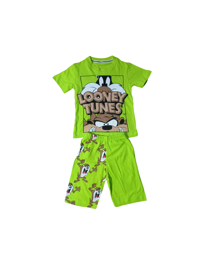 Compleu vara copii LOONEY TUNES, verde 2-5 ani
