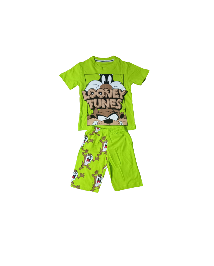 Compleu vara copii LOONEY TUNES, verde 2-5 ani
