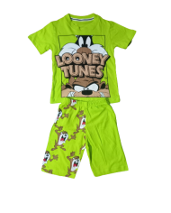 Compleu vara copii LOONEY TUNES, verde 2-5 ani