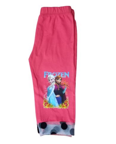 Colanti fete bumbac 3/4 FROZEN, corai, 5-8 ani