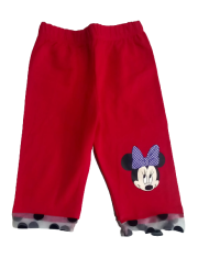 Colanti fete bumbac 3/4 MINNIE, rosu, 2-5 ani