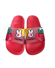 Papuci copii FASHION mov/rosu