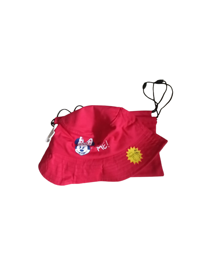 Set fetite MINNIE palarie si rucsac rosu