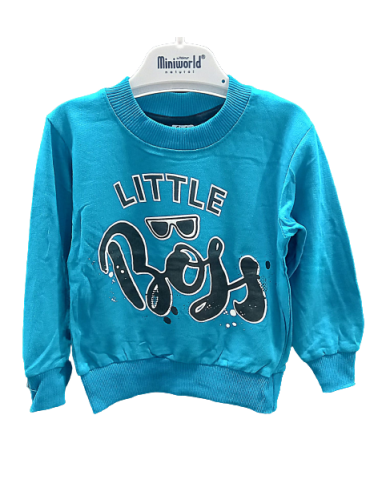 Bluza baieti bumbac LITTLE BOSS, 0-4 ani
