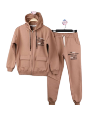 Veste fas pentru fete cu buzunare 5-9 ani, roz, alb și galben