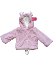 Paltonas blanita pentru fetite, roz, 3-4 ani