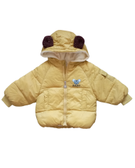 Geaca fas pentru copii, captusita, roz, galben 9 luni-5 ani