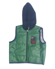 Vestă matlasata cu glugă pentru băieți
