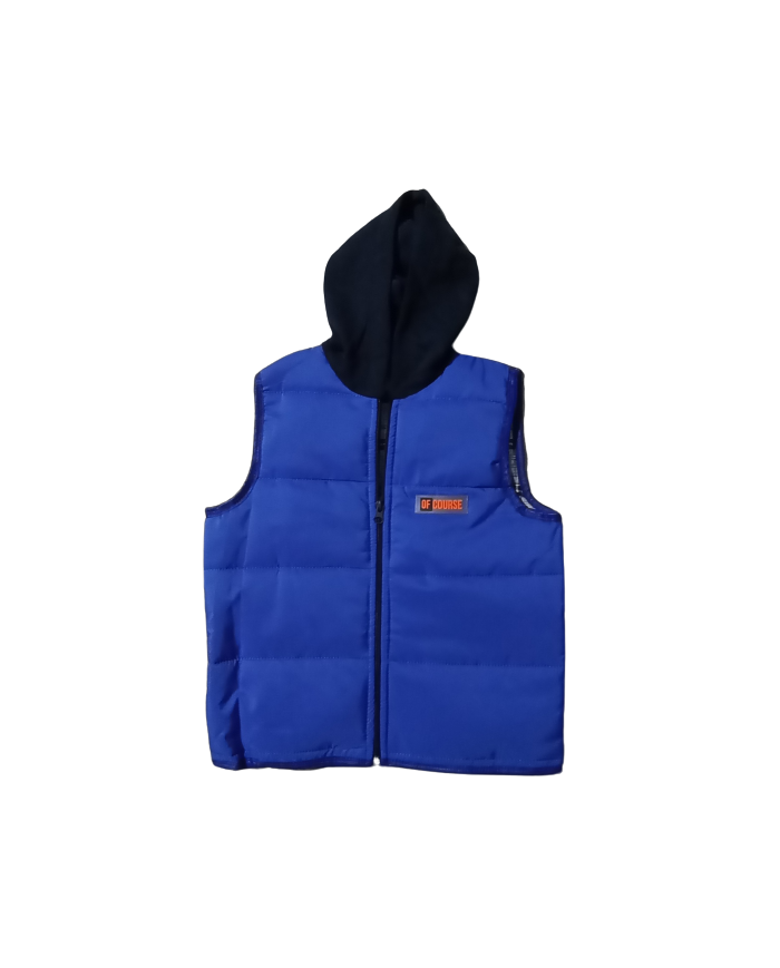 Vesta matlasata cu gluga pentru baieti, 9-12 ani