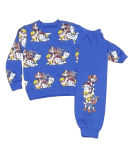 Compleu copii bumbac, LION KING, Disney, albastru 1-4 ani