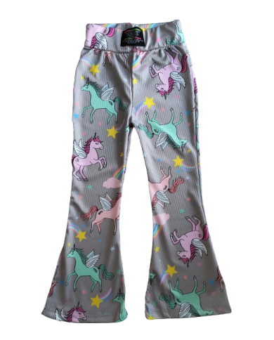 Colanti evazati UNICORN, bej 5-10 ani