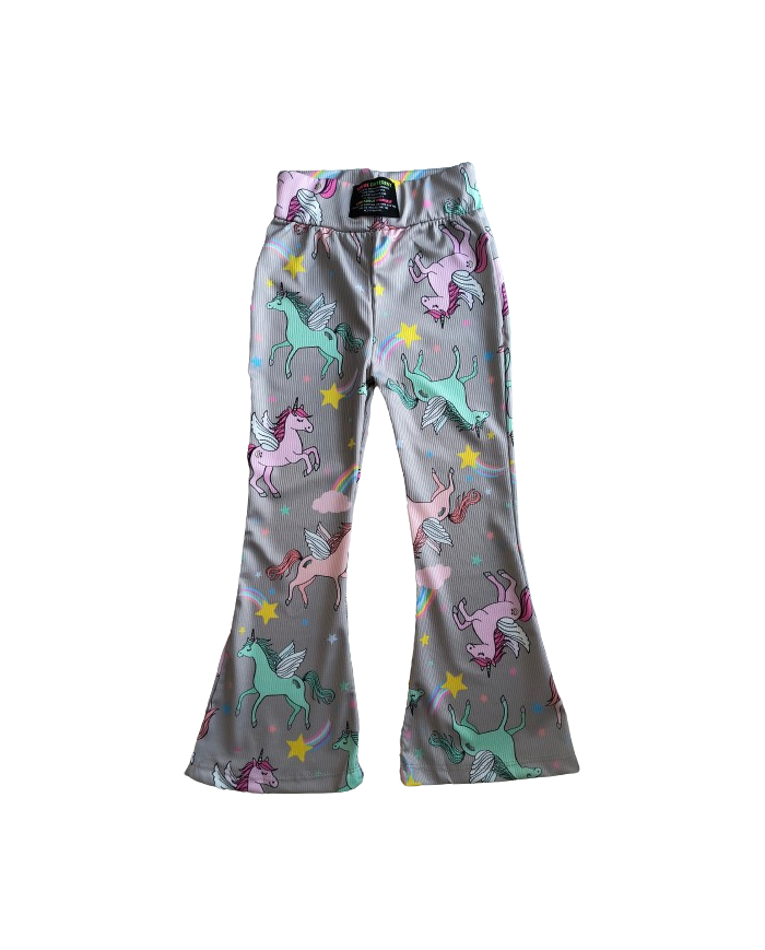 Colanti evazati UNICORN, bej 5-10 ani