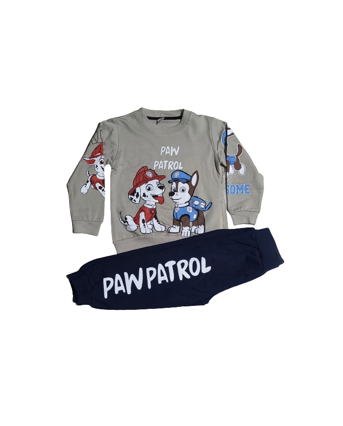 Compleu copii PAW PATROL, bej 3-6 ani