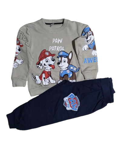 Compleu copii PAW PATROL, bej 3-6 ani