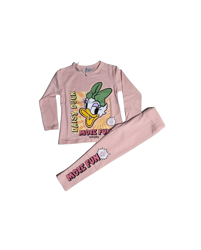 Compleu fete DAISY DUCK, 3-10, roz pudra