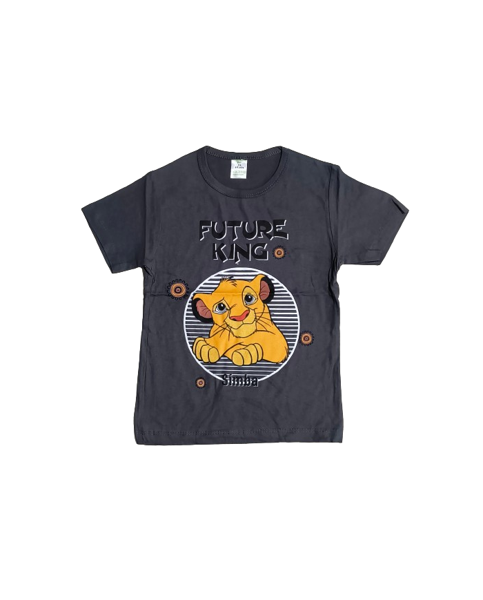 Tricou copii SIMBA, 3-8 ani, gri