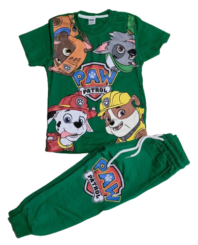 Compleu copii PAW PATROL, 3-10 ani, verde