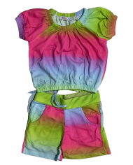 Compleu fete vara STITCH, 3-10 ani, verde