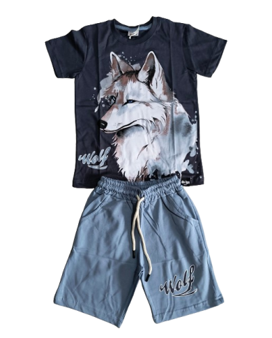 Compleu baieti WOLF, albastru, 5-14 ani