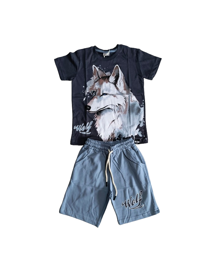 Compleu baieti WOLF, albastru, 5-14 ani
