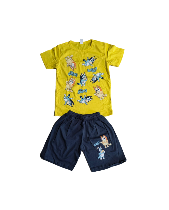 Compleu baieti BLUEY, galben, 4-8 ani
