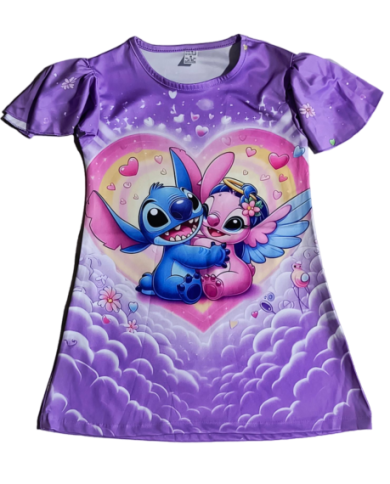 Rochita fete STITCH mov, 4-8 ani