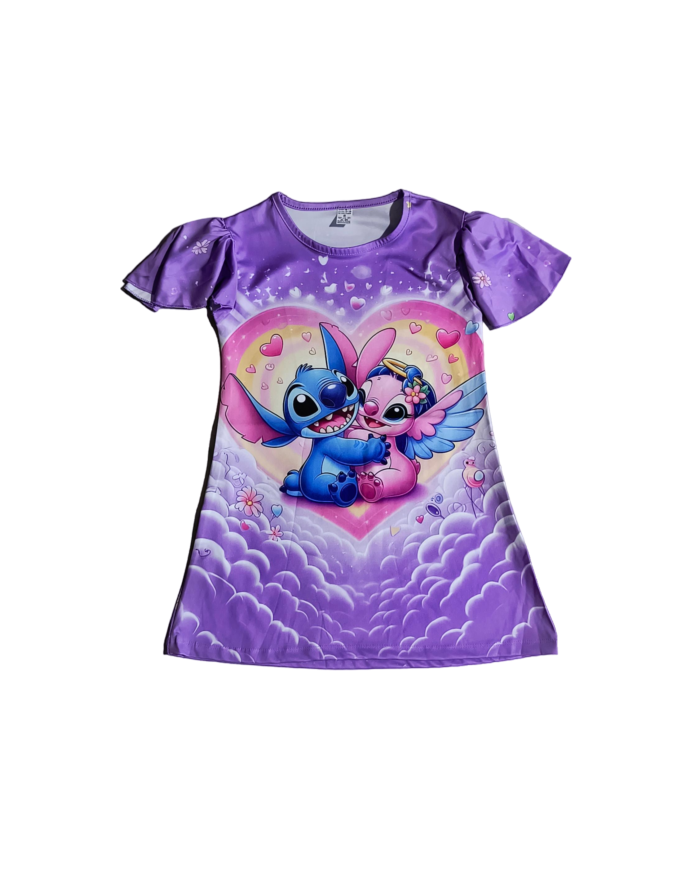 Rochita fete STITCH mov, 4-8 ani