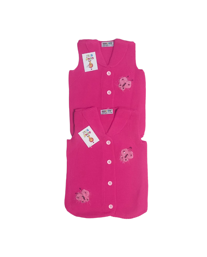 Vestă tricotată fetițe