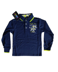 Tricou polo maneca lunga RUGBY TEAM, 4-12 ani